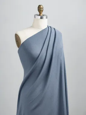 Cotton Tencel Modal Rib Knit - Steel Blue - Swatch Cotton Tencel Modal Rib Knit - Steel Blue - Swatch