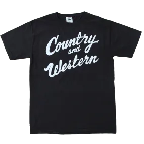 Country & Western Black Unisex Tee Country & Western Black Unisex Tee