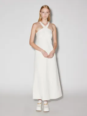 Cross Neck Button Dress Cross Neck Button Dress
