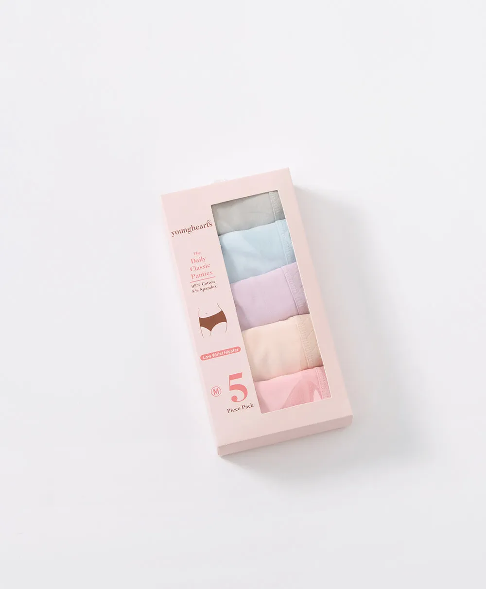 Crystal Dreams Cotton 5-pack Hipster panties