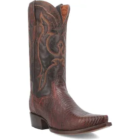 Dan Post Men's Snip Toe Exotic Western Hearst Cognac Lizard Boots Dan Post Men's Snip Toe Exotic Western Hearst Cognac Lizard Boots