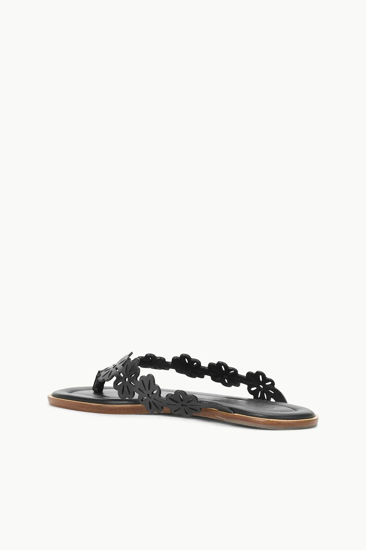 DANTE FLORAL THONG SLIDE | BLACK