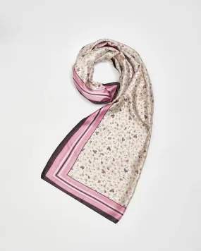 Deco Blooms Silky Lightweight Cream Scarf Deco Blooms Silky Lightweight Cream Scarf