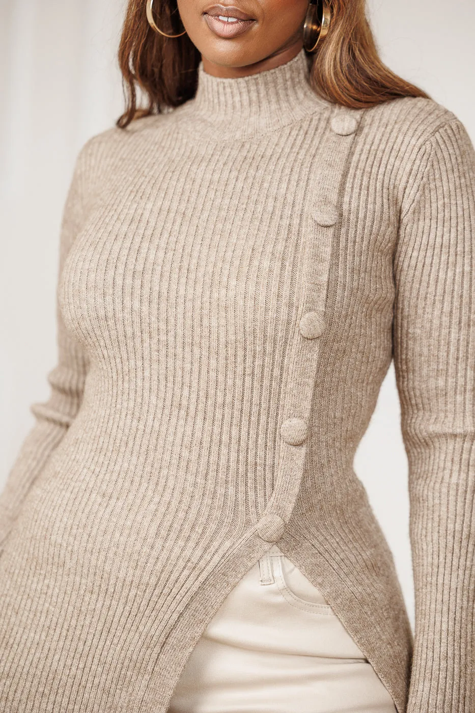 Denali Button Down Sweater - Desert