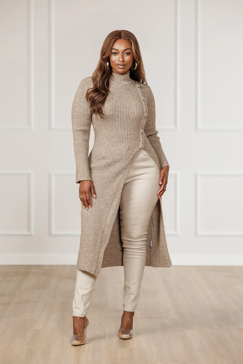 Denali Button Down Sweater - Desert