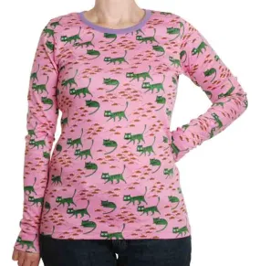 DUNS Long Sleeved T-shirt Adult - Cat Pink DUNS Long Sleeved T-shirt Adult - Cat Pink