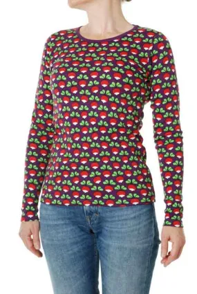 DUNS Long Sleeved T-shirt Adult - Radish Dark Purple DUNS Long Sleeved T-shirt Adult - Radish Dark Purple