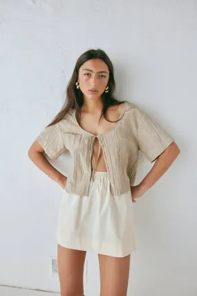 Elka Mini Skirt Cream Elka Mini Skirt Cream