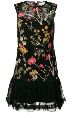 Embroidered Flower Lace Dress Embroidered Flower Lace Dress