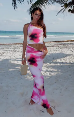 Ex Best Friend Maxi Skirt Fuchsia Flair Ex Best Friend Maxi Skirt Fuchsia Flair