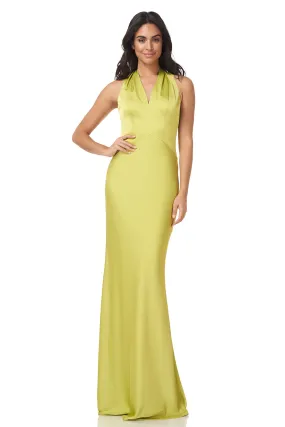 Fallon Halter V-Neck Gown Fallon Halter V-Neck Gown