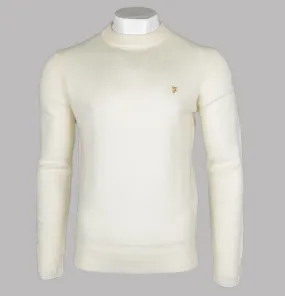 Farah Birchall Lambswool Jumper Ecru Farah Birchall Lambswool Jumper Ecru