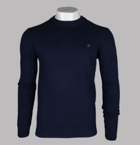Farah Birchall Lambswool Jumper Navy Farah Birchall Lambswool Jumper Navy