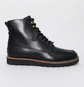 Farah Pantego Leather Boots Black Farah Pantego Leather Boots Black