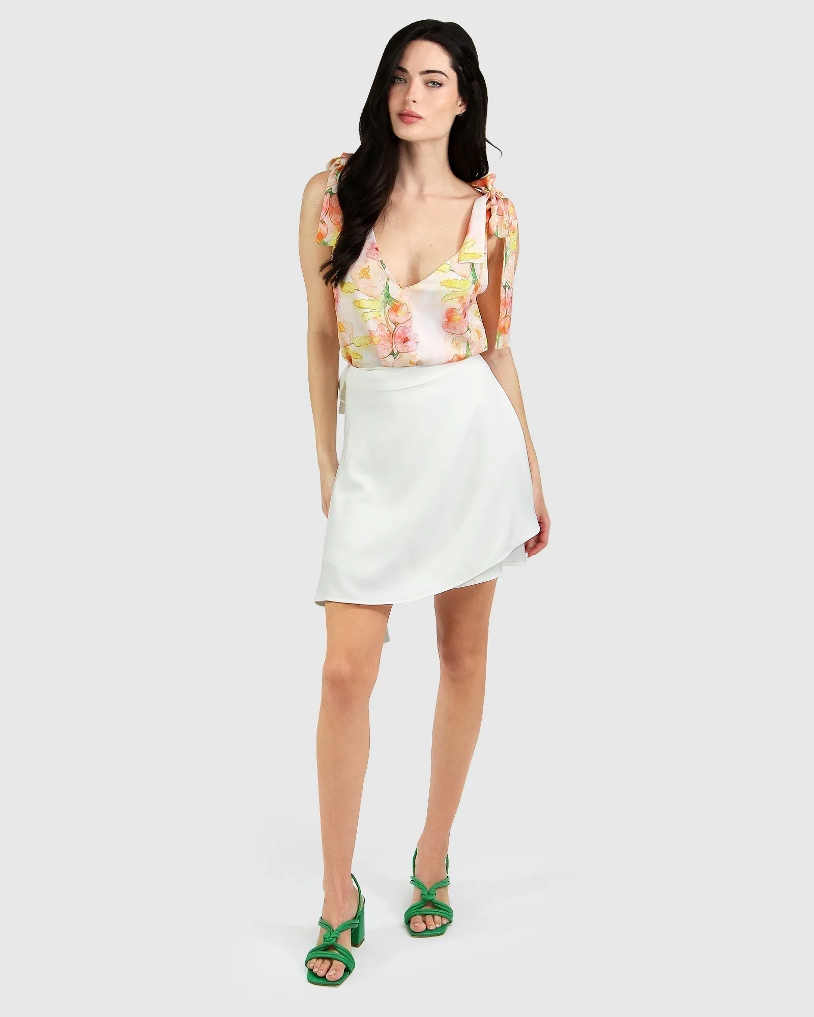Feel For You V-Neck Top - Floral Bouquet