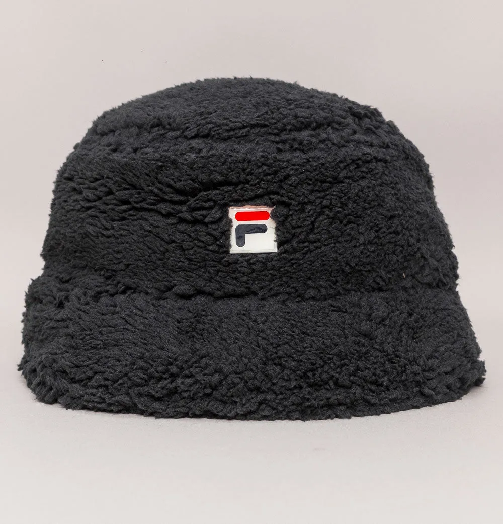 Fila Vintage Bray Sherpa Bucket Hat Black