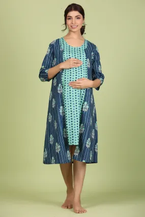 Floral Bouquet on Maternity Feeding Shrug Set Floral Bouquet on Maternity Feeding Shrug Set