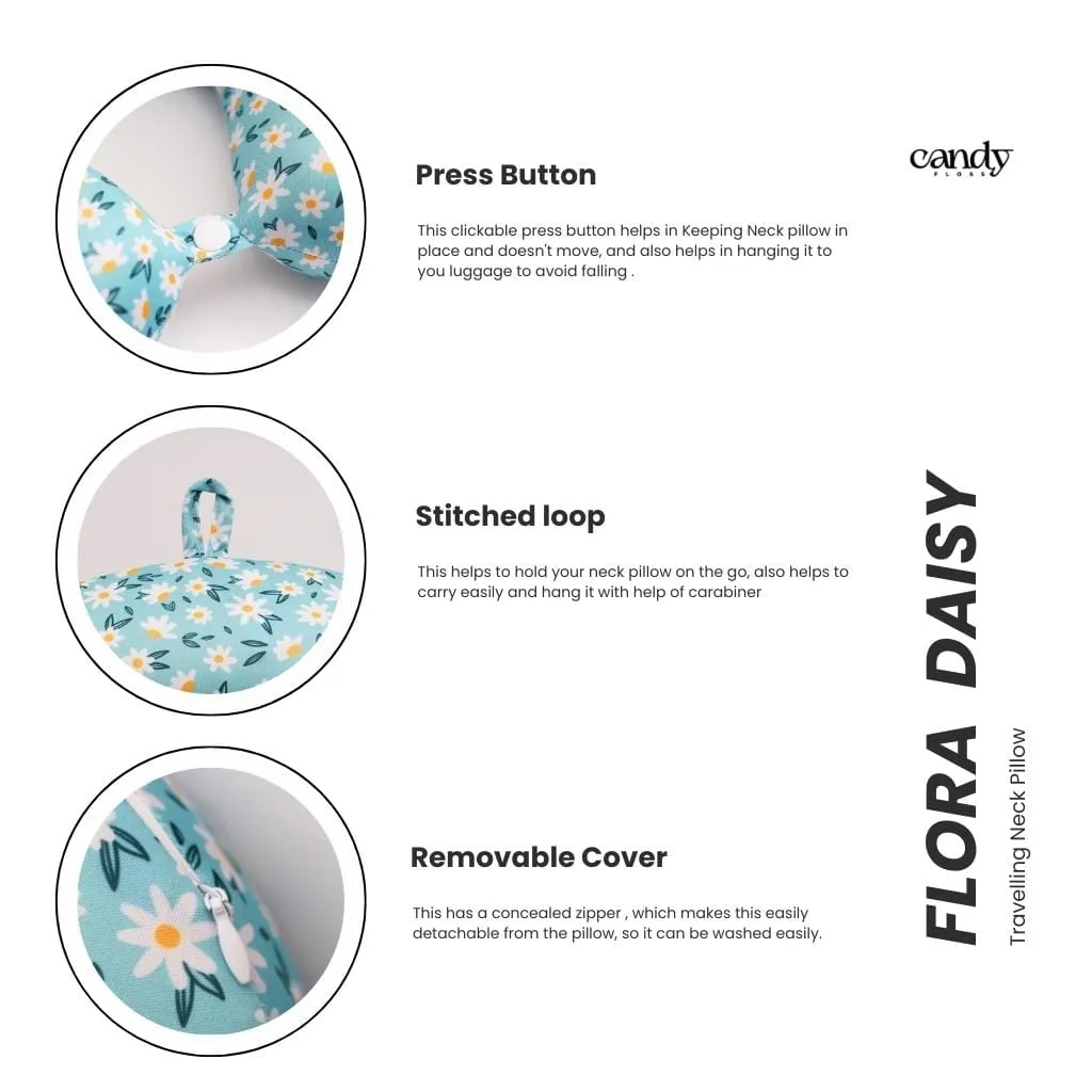 Floral Escape Memory Foam Neck Pillow!