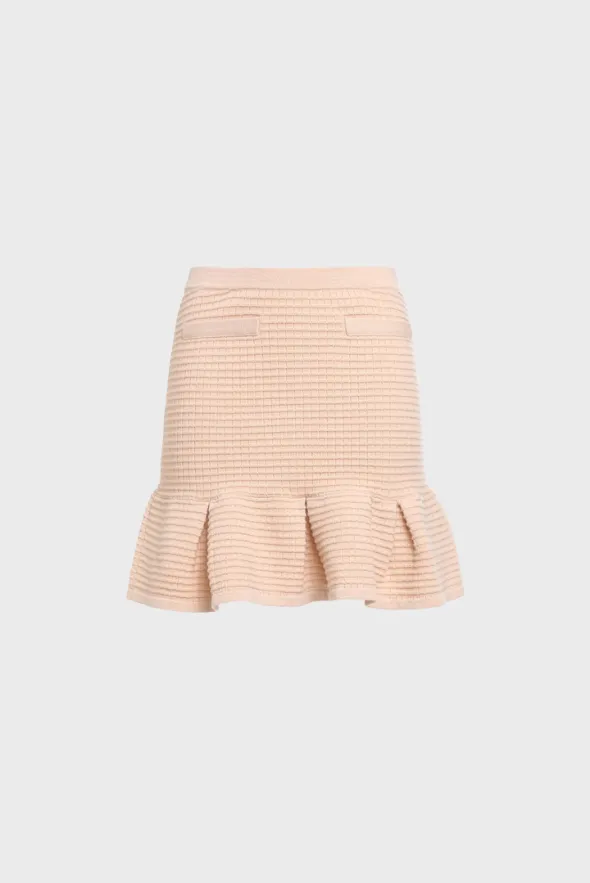 Flounced Mini Skirt