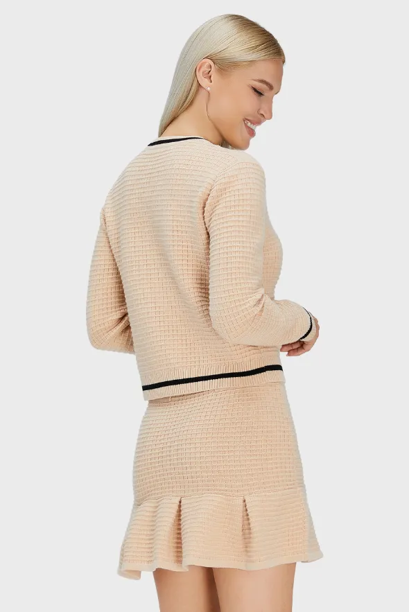 Flounced Mini Skirt