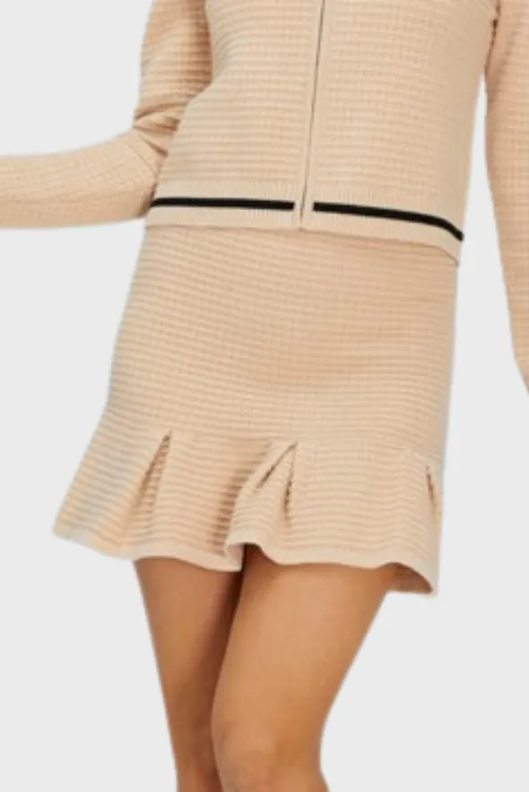 Flounced Mini Skirt