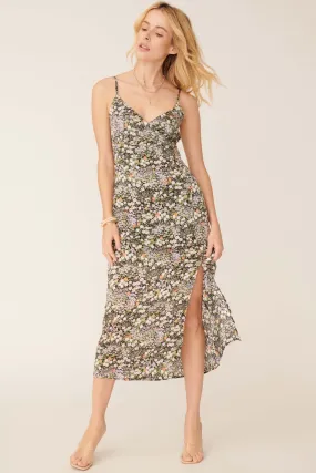 Flowering Hearts Floral Midi Slip Dress Flowering Hearts Floral Midi Slip Dress