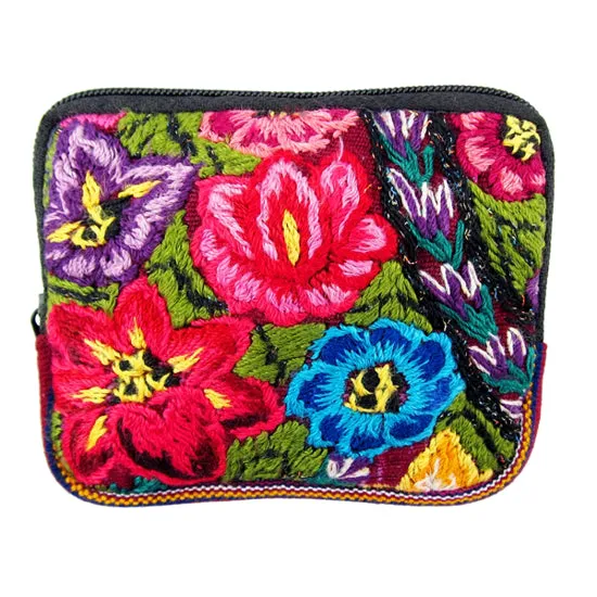 Guatemalan Mini Flower Wallet