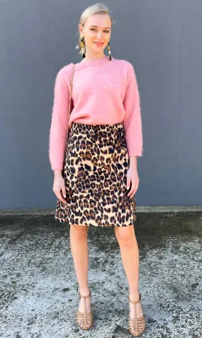 HOSS Animal Print Baby Cord Skirt HOSS Animal Print Baby Cord Skirt