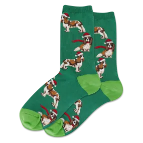 HOTSOX Women's Santa Dog Crew Socks HOTSOX Women's Santa Dog Crew Socks