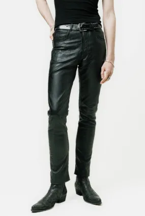 Leather Pants | Vintage Black Leather Pants | Vintage Black