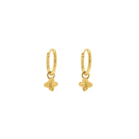 Linda Tahija Hydrangea Huggie Hoop Earrings, Gold Linda Tahija Hydrangea Huggie Hoop Earrings, Gold