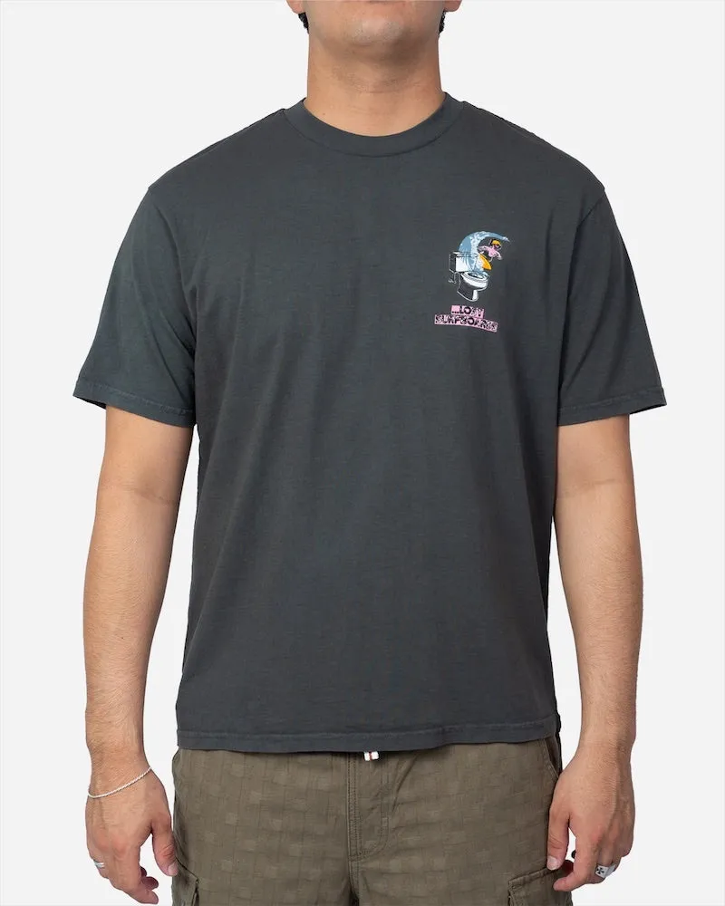 Lost Mens Crappy Waves T-Shirt - Vintage Black