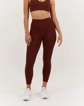 LUXE LEGGINGS 24" - CHOCOLATE LUXE LEGGINGS 24" - CHOCOLATE