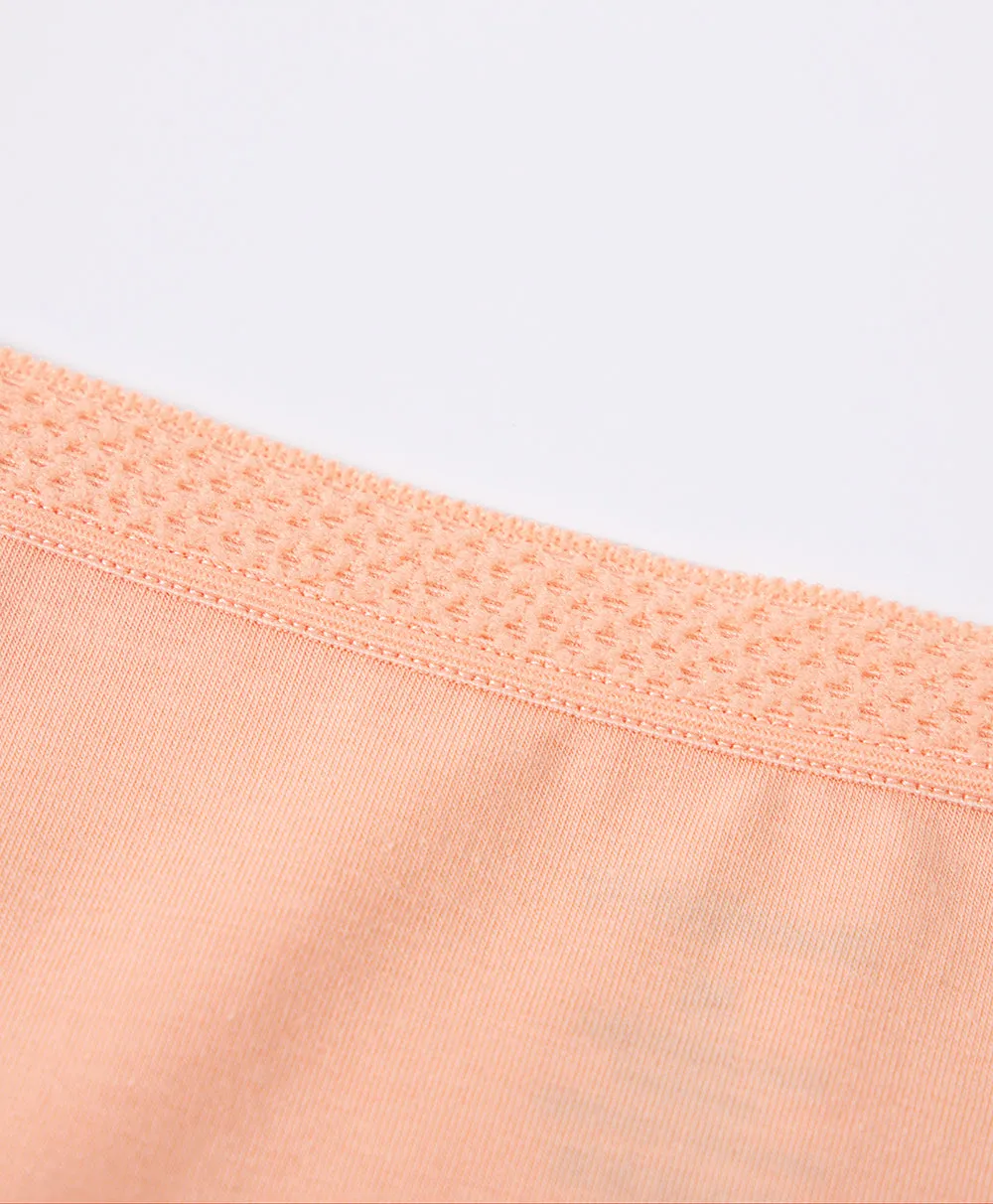 Mellow Peach Cotton 5-pack Midi Panties
