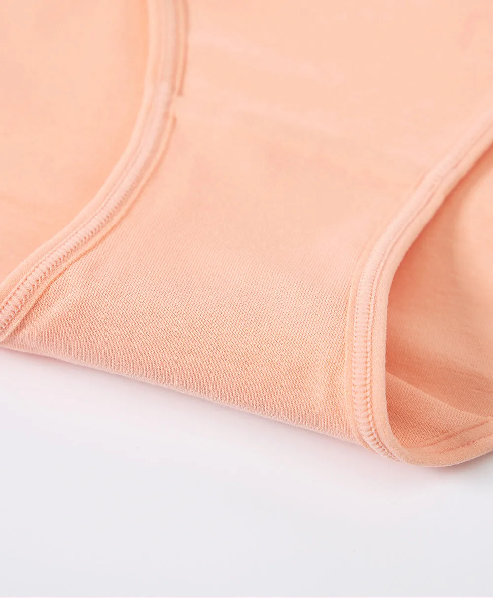 Mellow Peach Cotton 5-pack Midi Panties