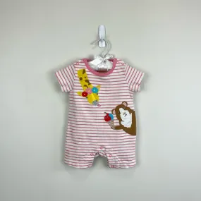 Mini Boden Applique Jersey Romper Rainbow Animals 3-6 Months Mini Boden Applique Jersey Romper Rainbow Animals 3-6 Months