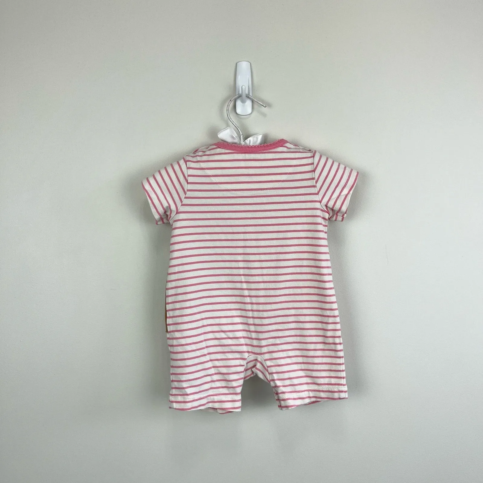 Mini Boden Applique Jersey Romper Rainbow Animals 3-6 Months