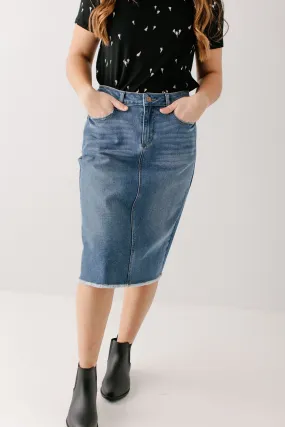 'Nala' Distressed Denim Skirt 'Nala' Distressed Denim Skirt