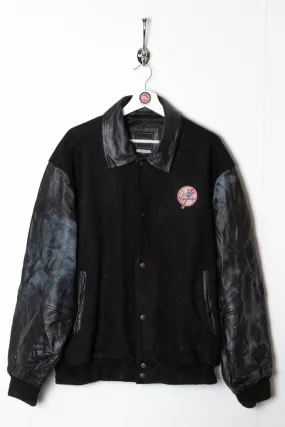 New York Yankees Leather/Wool Bomber Jacket (L) New York Yankees Leather/Wool Bomber Jacket (L)