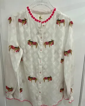 NIMO WITH LOVE~ Columbia donkey blouse NIMO WITH LOVE~ Columbia donkey blouse
