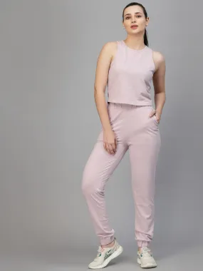 Odour Free Cut Sleeves Crop Top With Joggers Co-ord Set For Women Odour Free Cut Sleeves Crop Top With Joggers Co-ord Set For Women