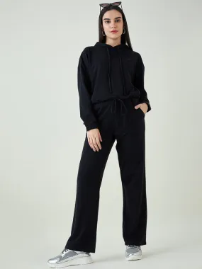 Odour Free Full Sleeves Hooded Neck Sweatshirt & Flared Trousers For Women Odour Free Full Sleeves Hooded Neck Sweatshirt & Flared Trousers For Women