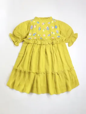 Olive Yellow Vibes Dress Olive Yellow Vibes Dress