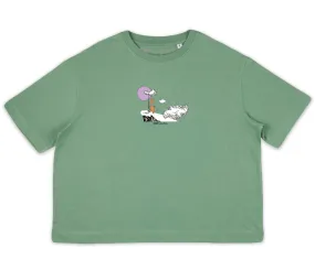 Organic Premium Ladies T-Shirt Sniff - Green Organic Premium Ladies T-Shirt Sniff - Green