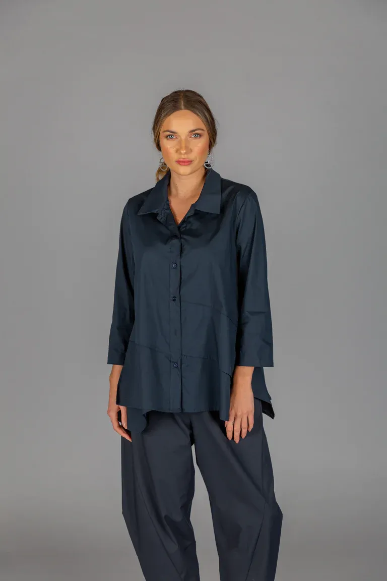 Paolo Tricot Sale, WT110250 Buttoned Flare Shirt 50% Off Regular Price