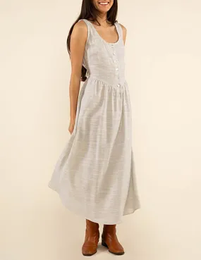 Petra Cotton Linen Button Dress