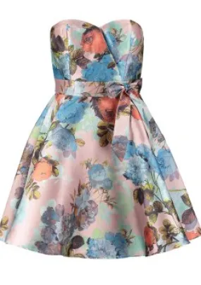 Pink Flower Mini Dress Pink Flower Mini Dress