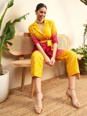 Printed Linen 2 Piece Jacket and Pants Set Printed Linen 2 Piece Jacket and Pants Set