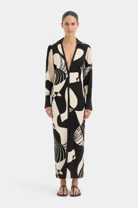 Realisme V Neck Shirt Dress Realisme V Neck Shirt Dress