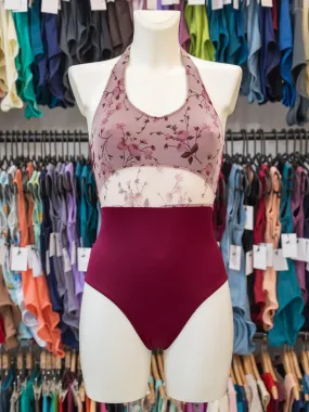 Red-purple Dance Halter Leotard MP785 Red-purple Dance Halter Leotard MP785